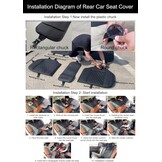 Universele Autostoelhoezen Set - Zwart PU-leer - 5-zits - 34% Korting