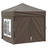 Inklapbare Partytent met Zijwanden 2x2m Taupe - 34% Korting