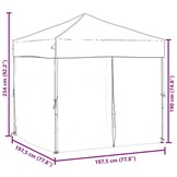 Inklapbare Partytent met Zijwanden 2x2m Taupe - 34% Korting
