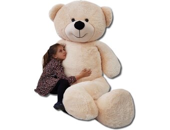 XXL Beige Teddybeer 220 cm | Gigantische Knuffelbeer met 54% Korting