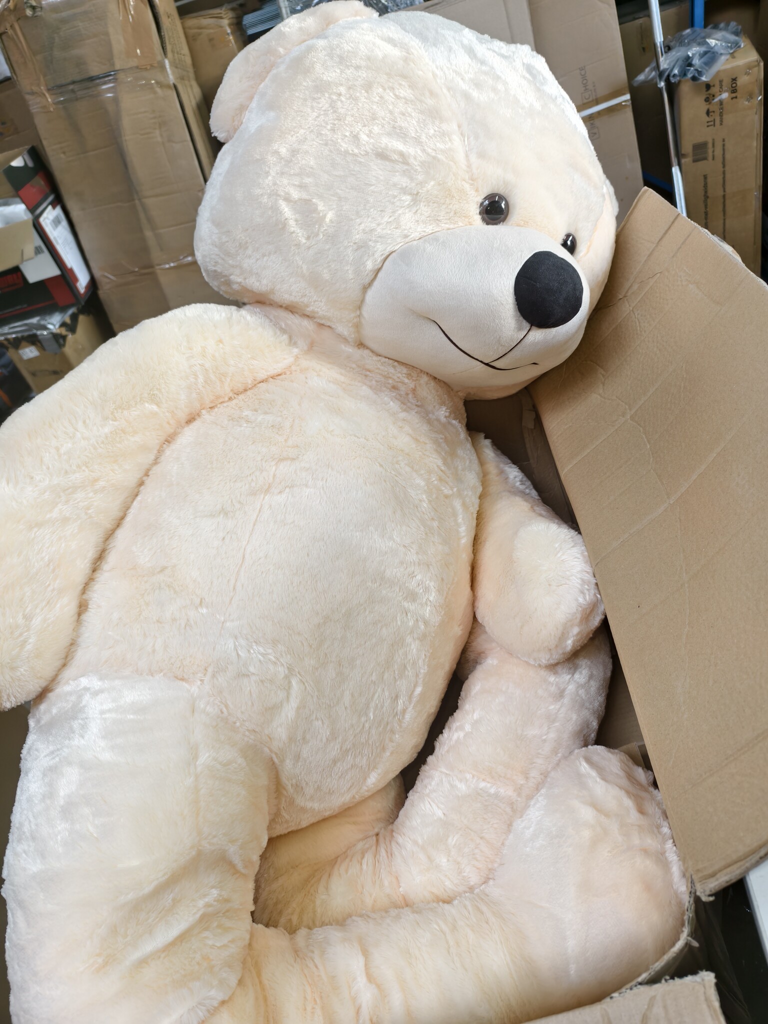 XXL Beige Teddybeer 220 cm | Gigantische Knuffelbeer met 54% Korting