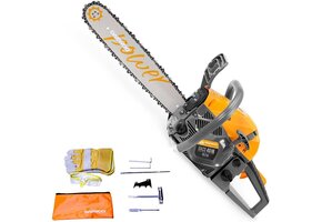 Benzine Kettingzaag 45cc | 2.5 PK | 16" Zaagblad - 41% Korting!