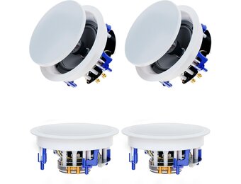 4x Plafondluidsprekers 6.5" 600W Bluetooth Thuisbioscoop - 30% Korting