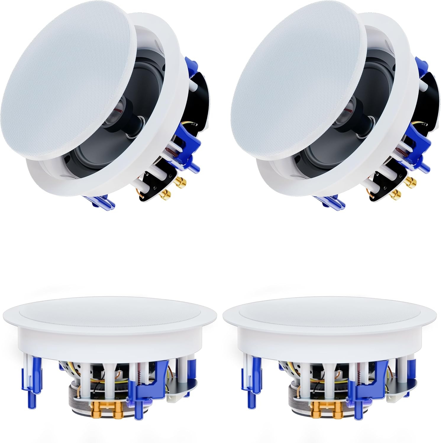 4x Plafondluidsprekers 6.5" 600W Bluetooth Thuisbioscoop - 30% Korting