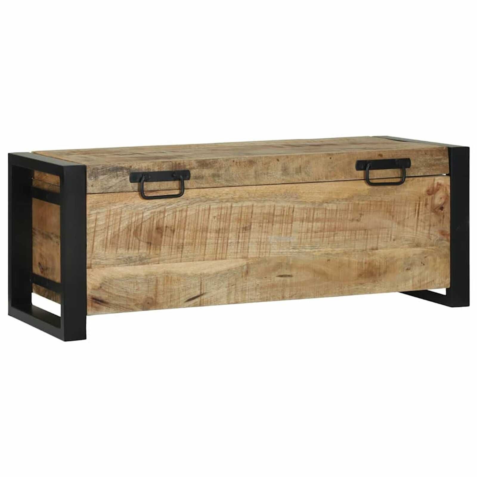 VidaXL Opbergkist Massief Mangohout Bruin - 35% Korting
