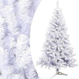 Witte Kunstkerstboom 220cm - Eenvoudig Montagesysteem - Anti-allergisch - 64% Korting