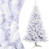Witte Kunstkerstboom 220cm - Eenvoudig Montagesysteem - Anti-allergisch - 64% Korting