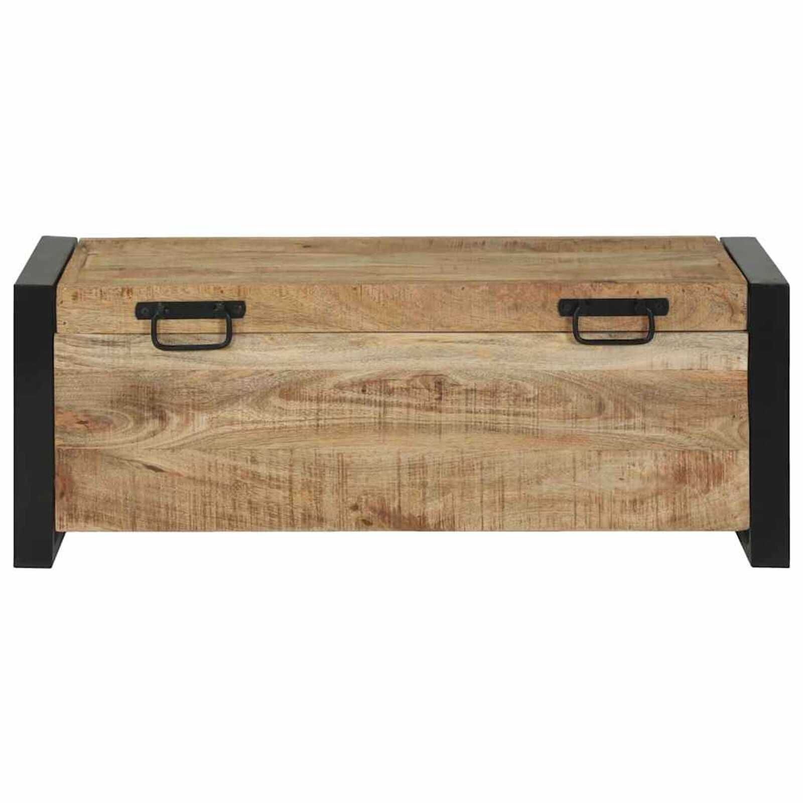 VidaXL Opbergkist Massief Mangohout Bruin - 35% Korting