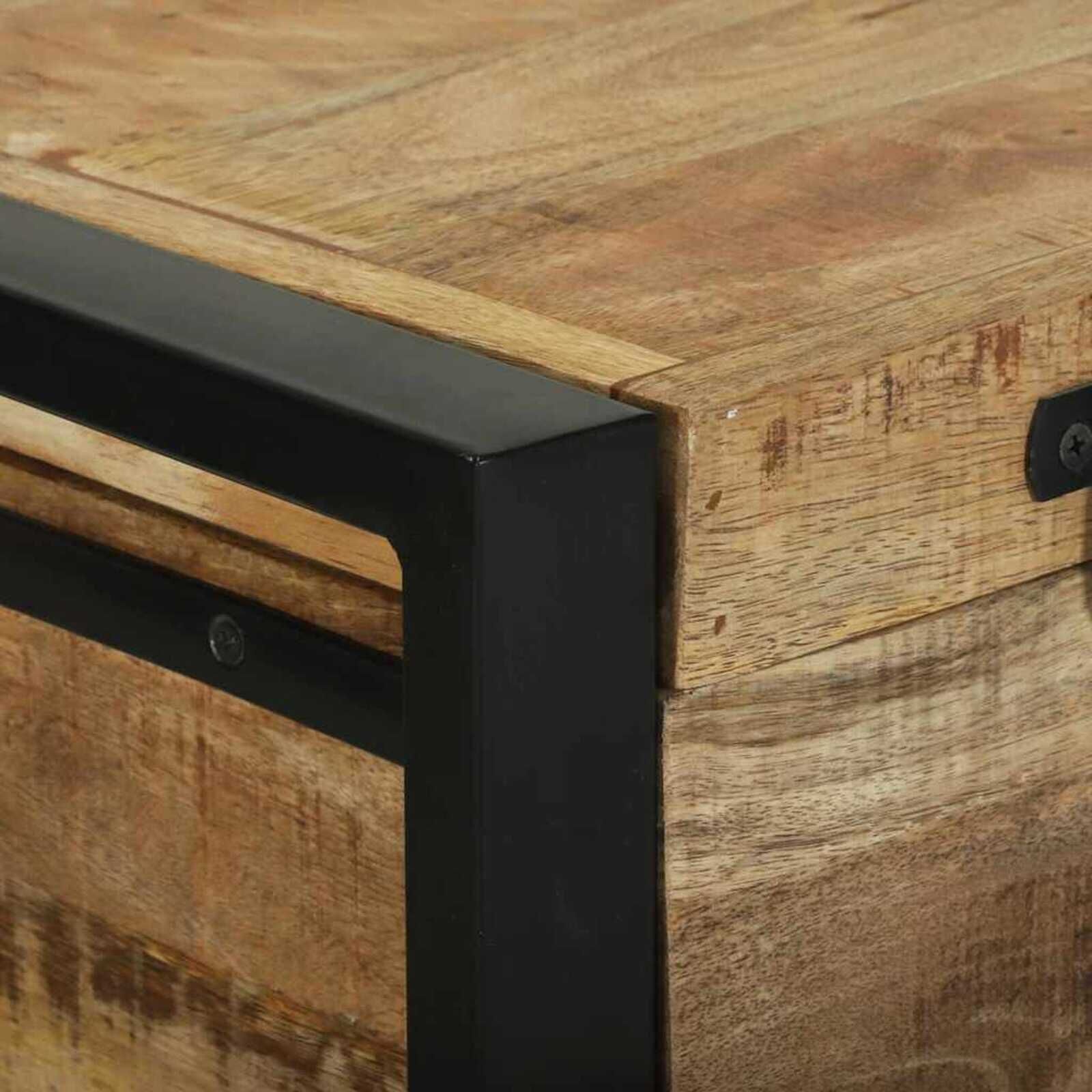 VidaXL Opbergkist Massief Mangohout Bruin - 35% Korting