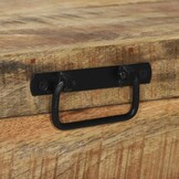 VidaXL Opbergkist Massief Mangohout Bruin - 35% Korting