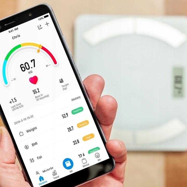 Slimme Personenweegschaal met Bluetooth: 12 Lichaamsmetingen (46% Korting)