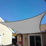 Schaduwdoek 3x3m Vierkant Grijs | Waterdicht Polyester | UV-bescherming