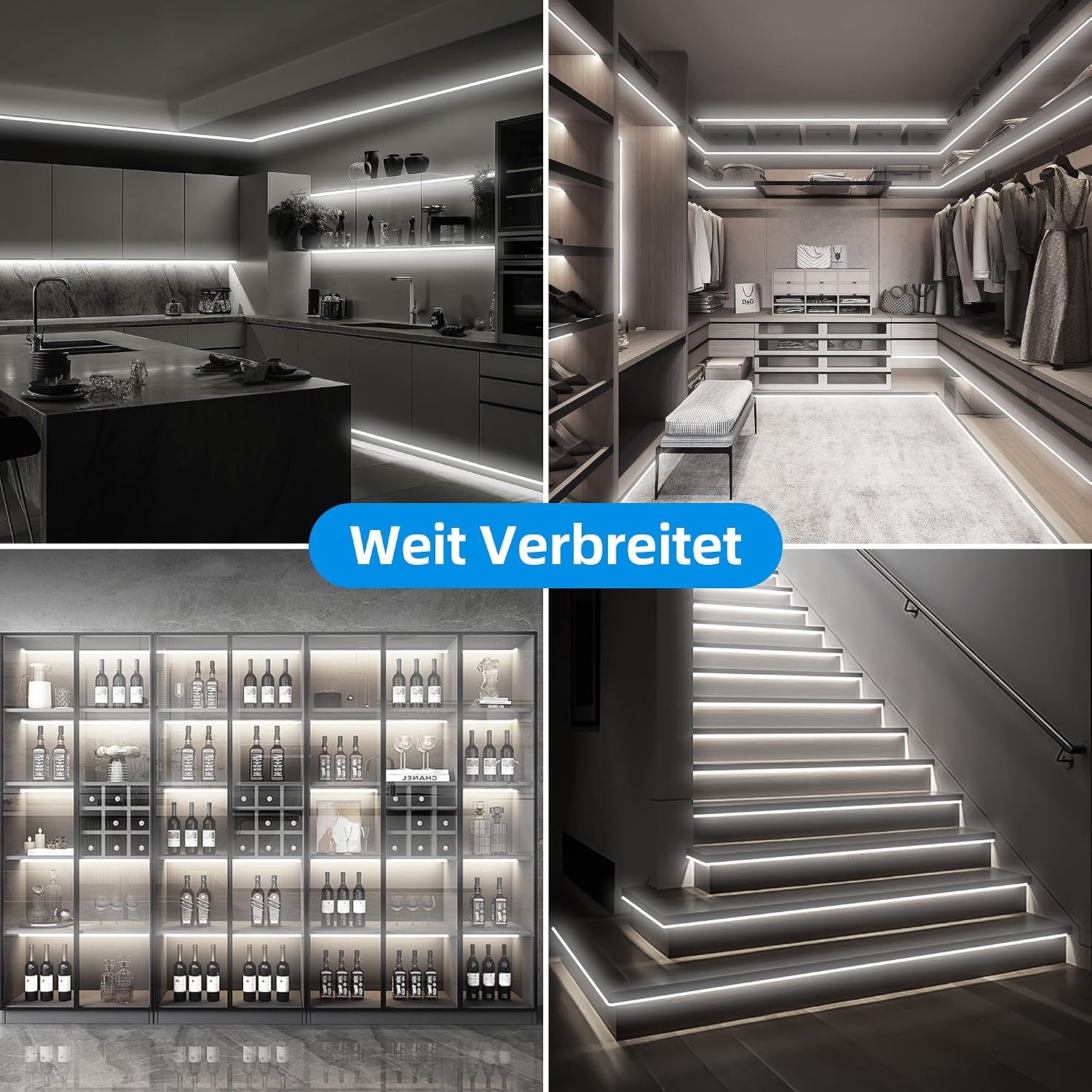 Neon LED Strip 10m Koudwit Dimbare Decoratie - Buiten/Binnen
