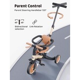 5-in-1 Kinderdriewieler & Loopfiets Khaki - 34% Korting