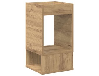 vidaXL Bijzettafel Artisan Eiken - 30x30x56cm - Bewerkt Hout (33% Korting)