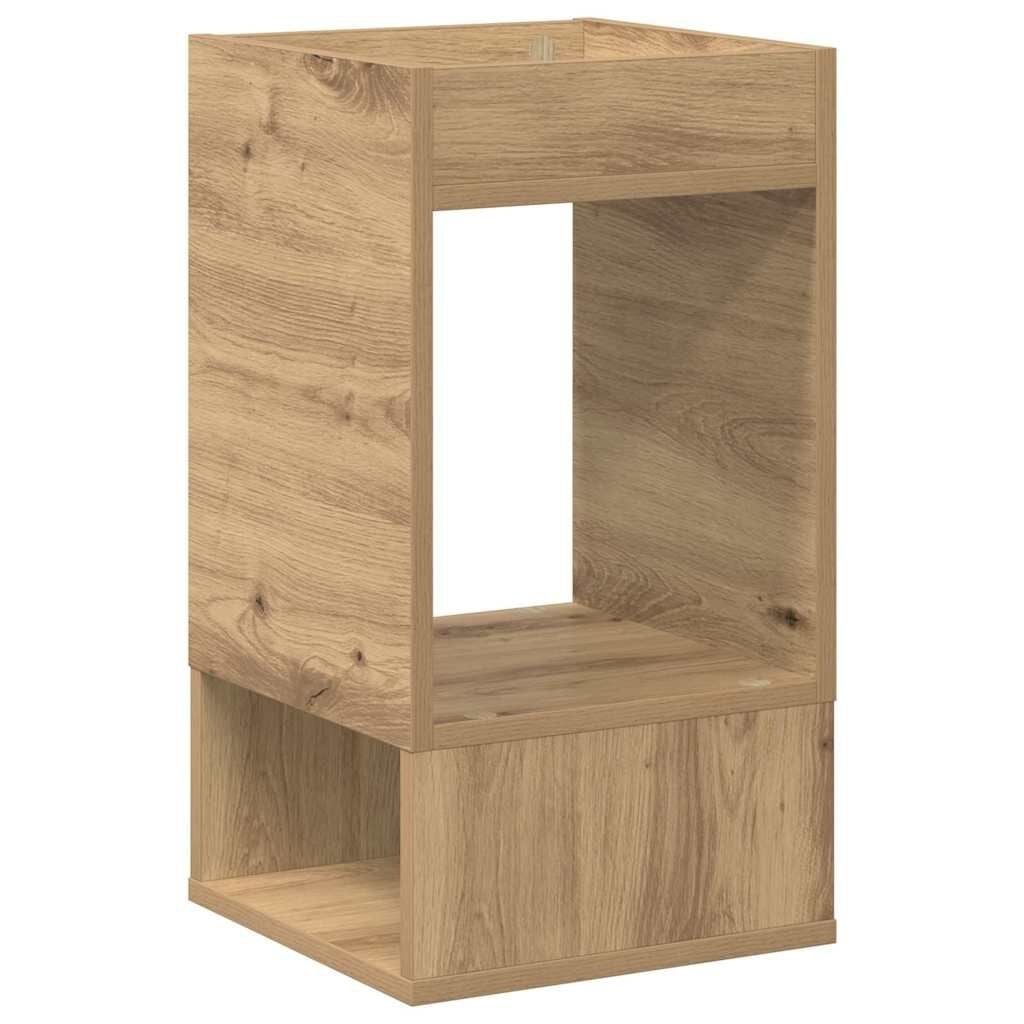 vidaXL Bijzettafel Artisan Eiken - 30x30x56cm - Bewerkt Hout (33% Korting)