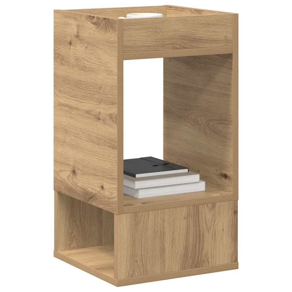 vidaXL Bijzettafel Artisan Eiken - 30x30x56cm - Bewerkt Hout (33% Korting)
