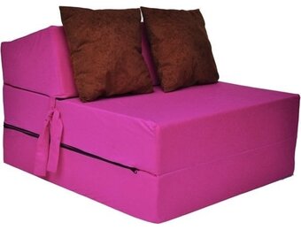Opvouwbaar Logeermatras Roze | 200x70x15 cm | 3-delig | Duurzaam Schuim