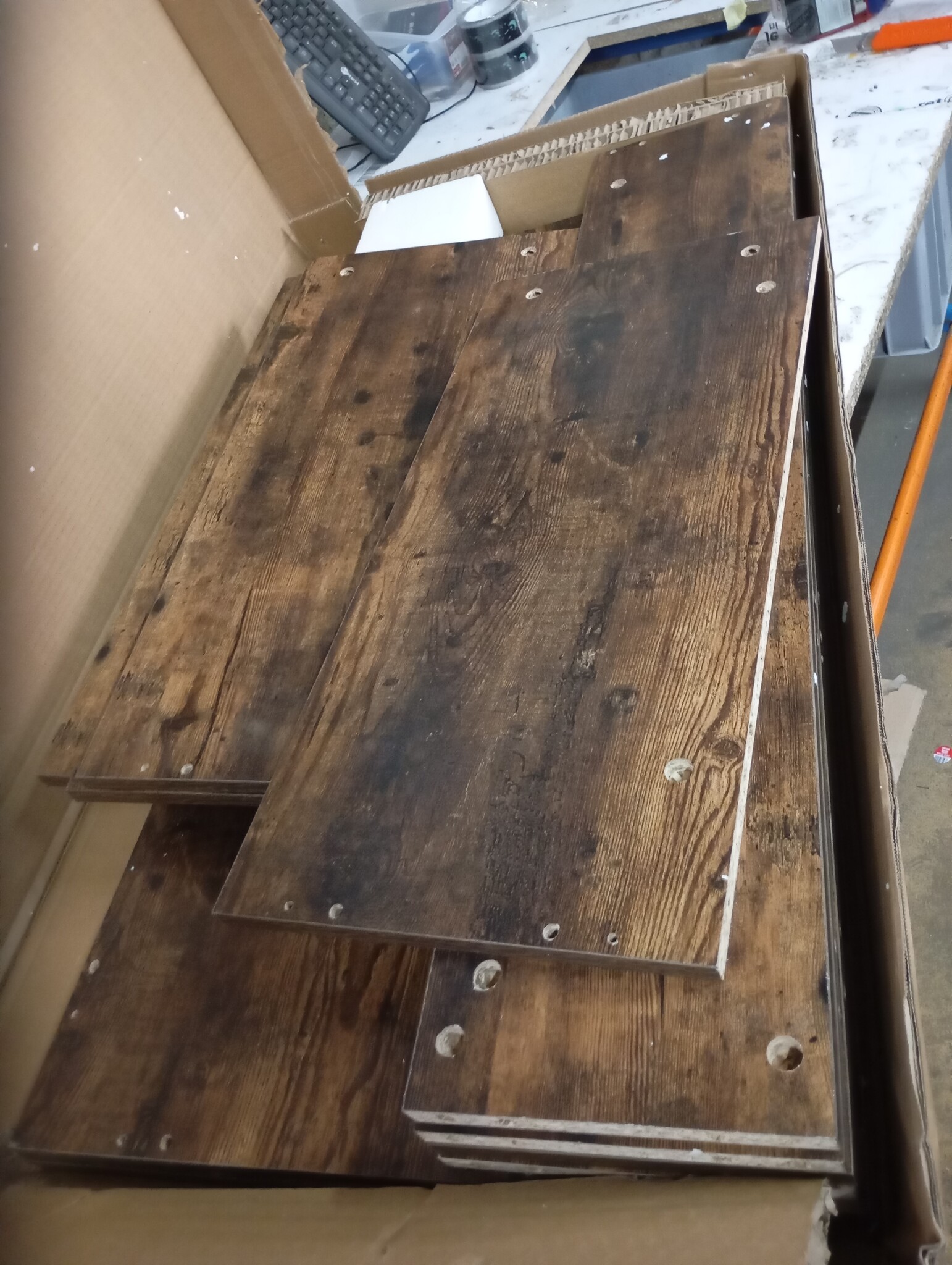 vidaXL Salontafel 100x100x31 cm - Gerookt Eiken - 72% Korting