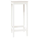 VidaXL Bartafel Grenenhout Wit 50x50x110 cm - 34% Korting