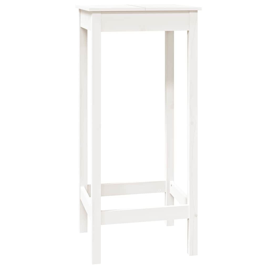 VidaXL Bartafel Grenenhout Wit 50x50x110 cm - 34% Korting