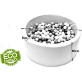 Ballenbak Wit Sterrenpatroon 90cm | 200 Ballen | 61% Korting