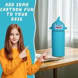 2-in-1 Pennenetui Uitschuifbaar - Zacht Siliconen - Cartoon Design - 62% Korting