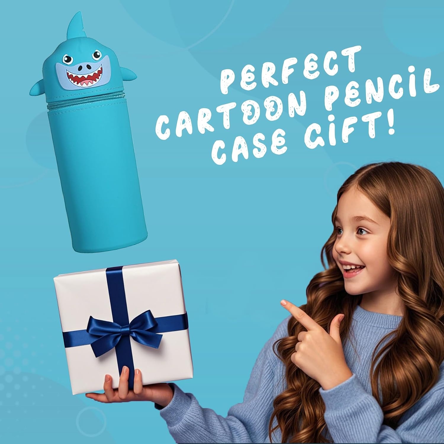2-in-1 Pennenetui Uitschuifbaar - Zacht Siliconen - Cartoon Design - 62% Korting