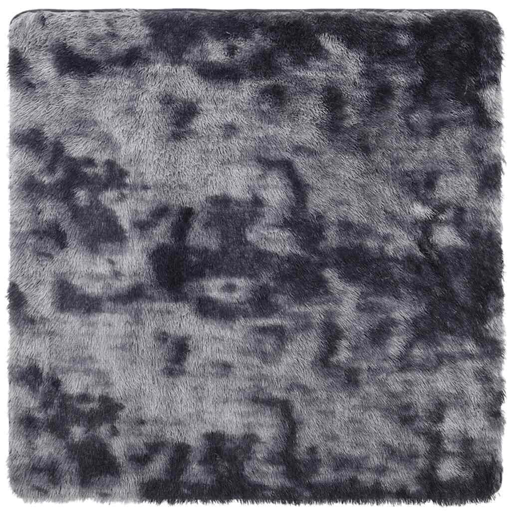 Hoogpolig Vloerkleed NAVARRA 160x160 cm Donkergrijs - 28% Korting