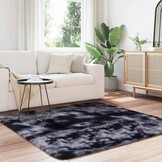 Hoogpolig Vloerkleed NAVARRA 160x160 cm Donkergrijs - 28% Korting