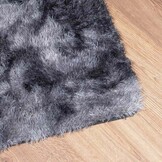 Hoogpolig Vloerkleed NAVARRA 160x160 cm Donkergrijs - 28% Korting