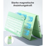 Groene iPad 10,2" Toetsenbordhoes met 7-kleuren Verlichting (71% Korting)