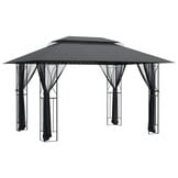 vidaXL Prieel met zijwanden 400x300cm - Antraciet (35% Korting)