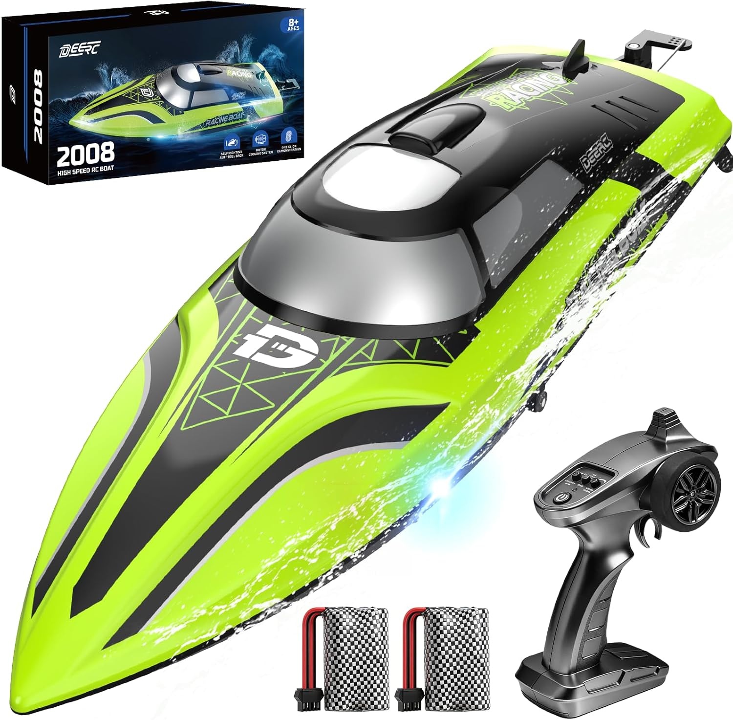 Snelle RC Boot Groen 34% Korting: 20+ MPH, Zelfoprichtend