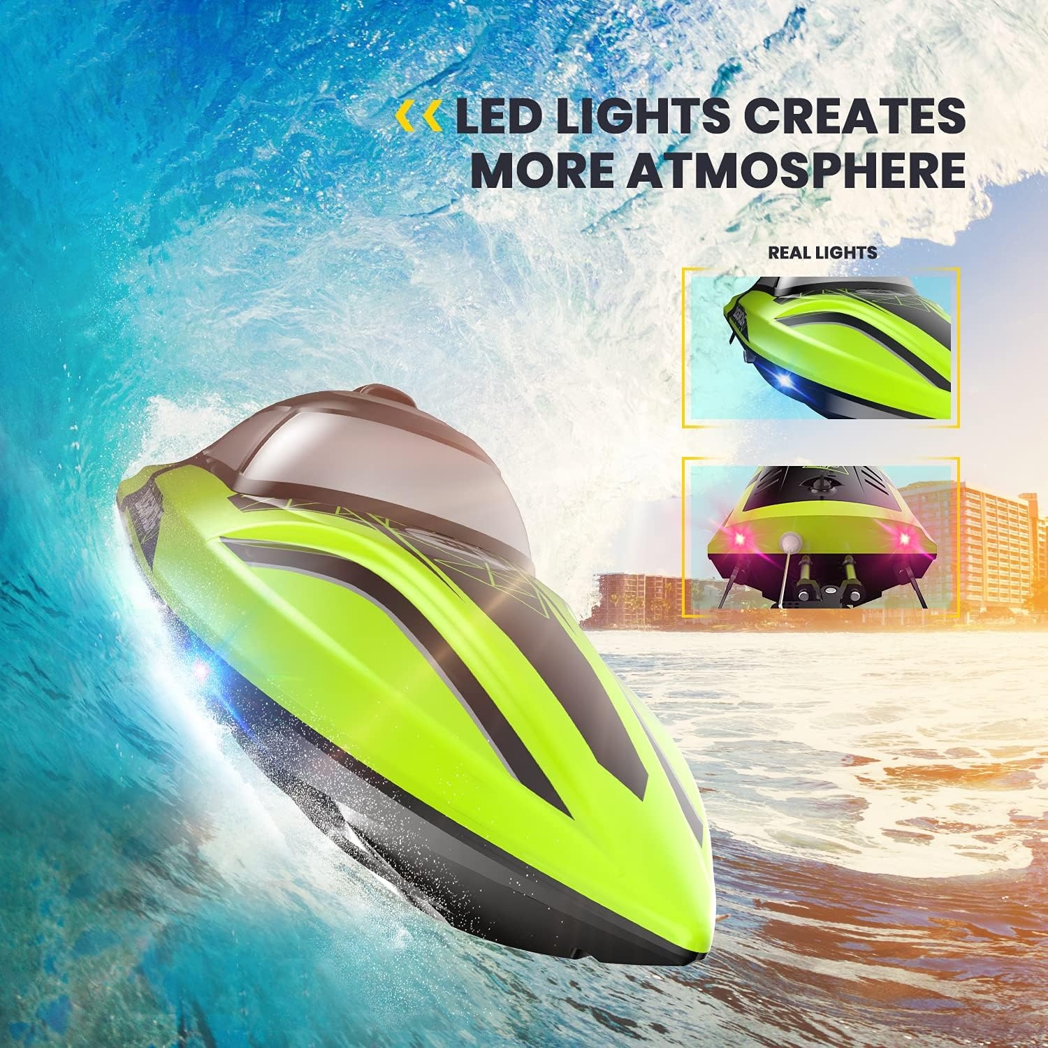 Snelle RC Boot Groen 34% Korting: 20+ MPH, Zelfoprichtend