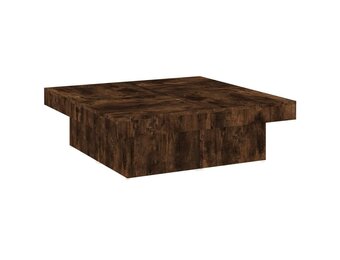 VidaXL Salontafel Bewerkt Hout Gerookt Eiken 90x90x28 cm - 34% Korting