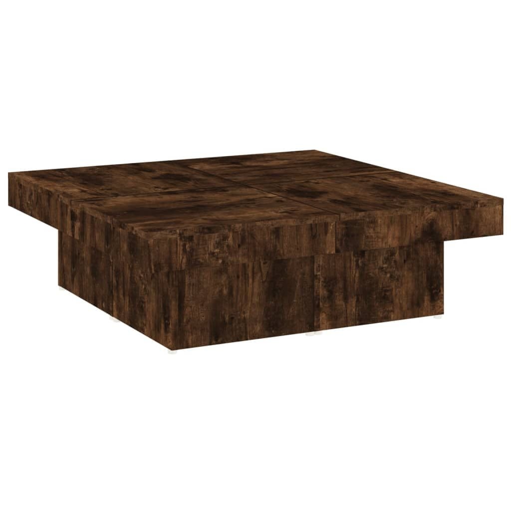 VidaXL Salontafel Bewerkt Hout Gerookt Eiken 90x90x28 cm - 34% Korting