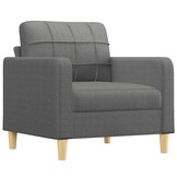 VidaXL Fauteuil Stof Donkergrijs (60 cm breed) - 34% Korting