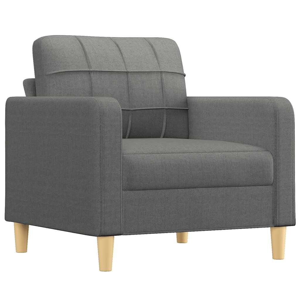VidaXL Fauteuil Stof Donkergrijs (60 cm breed) - 34% Korting