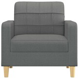 VidaXL Fauteuil Stof Donkergrijs (60 cm breed) - 34% Korting