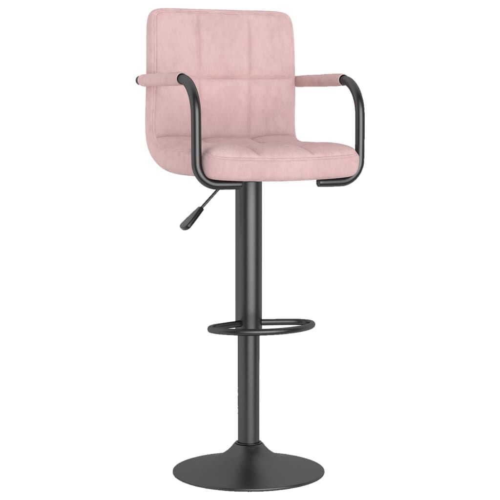 Roze Fluwelen Barkrukken (2 stuks) - 35% Korting