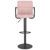 Roze Fluwelen Barkrukken (2 stuks) - 35% Korting