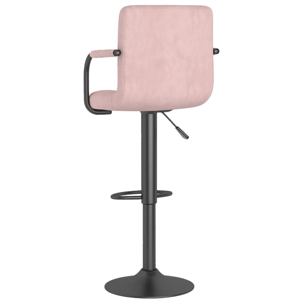 Roze Fluwelen Barkrukken (2 stuks) - 35% Korting