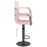 Roze Fluwelen Barkrukken (2 stuks) - 35% Korting