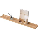 Zwevende Eiken Wandplank 90cm - Natuurlijk Hout - 61% Korting!
