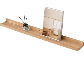 Zwevende Eiken Houten Wandplank 90cm - 57% Korting