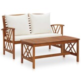 Houten Loungeset met Kussens - 35% Korting!