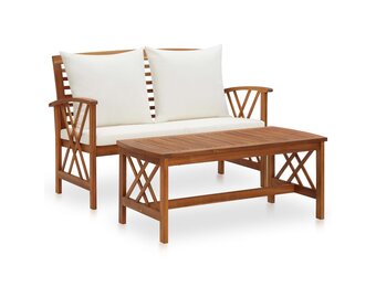 Houten Loungeset met Kussens - 35% Korting!