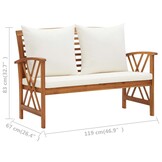 Houten Loungeset met Kussens - 35% Korting!