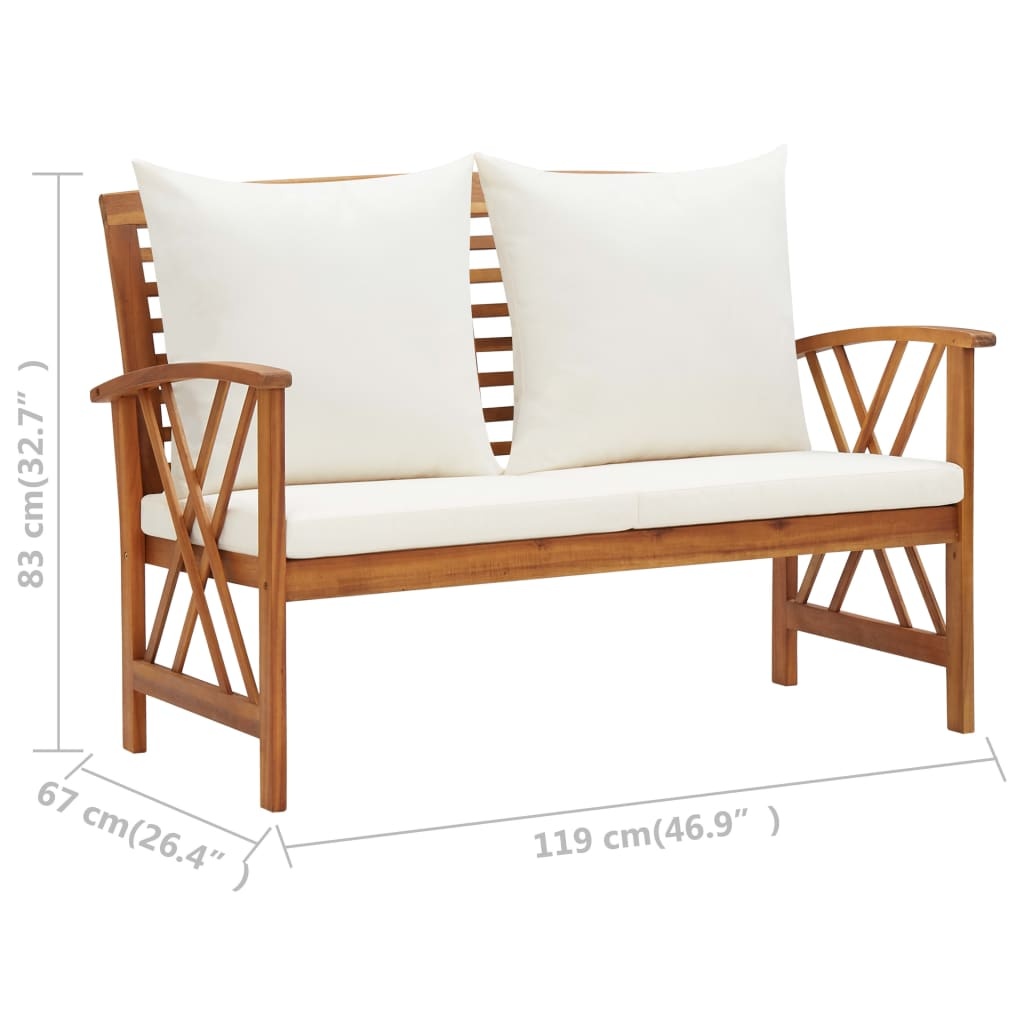 Houten Loungeset met Kussens - 35% Korting!